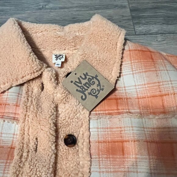 NWT Ivy Jane Fleece lined jacket with elbow patches.  size Sm. - Picture 9 of 12